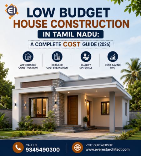 Low budget house construction in Nagercoil, Tamilnadu